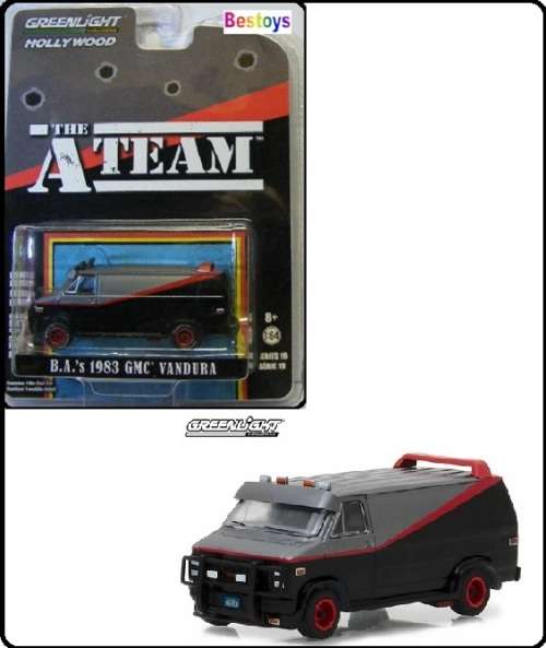 Greenlight Diecast Model Car Hollywood GMC Vandura Van 1983 BA A Team 1/64 scale new in pack
