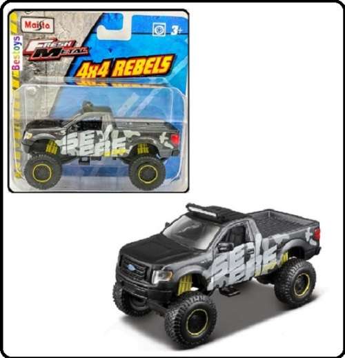 Maisto Diecast Model Car 4x4 Rebels Ford F 150 F150 XL Pickup `Severe` 1/43 scale new