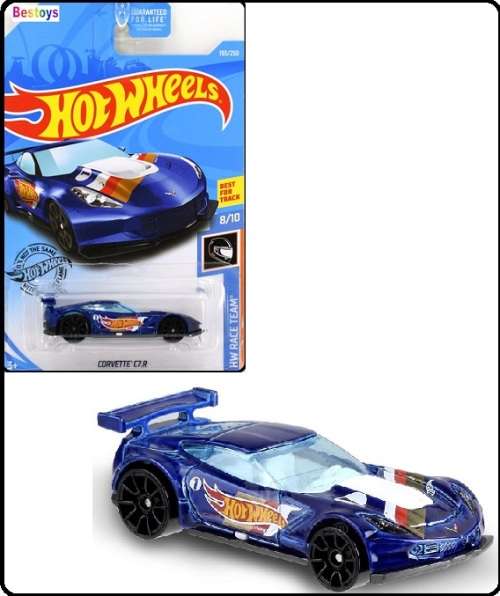 Hotwheels Hot Wheels Diecast Model Car 2019 193 / 250 Chevy Chevrolet Corvette C7 R C 7 R No 1 Race