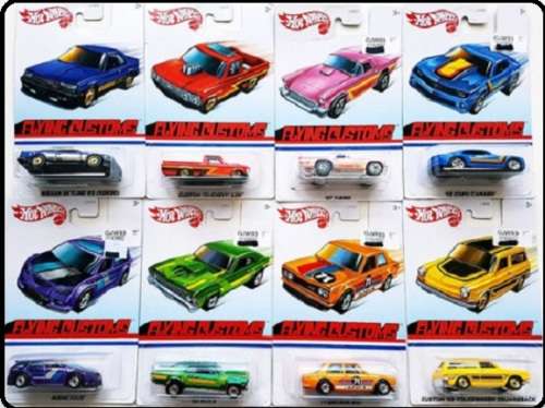 Hotwheels Hot Wheels Diecast Model Car Flying Customs Chevy Chevrolet Nova 1968 1/64 scale new n pac