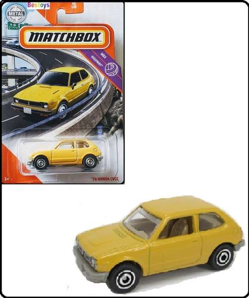 Matchbox Diecast Model Car 2020 45 / 100 Honda CVCC 1976 Highway 1/64 scale new in pack