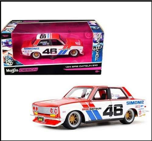 Maisto 32532 Design Series Tokyo Datsun 510 BRE No 46 1/24 scale