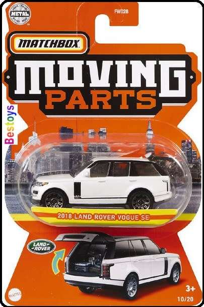 Matchbox Diecast Model Car Moving Parts Range Rover Vogue SE 2018 1/64 scale