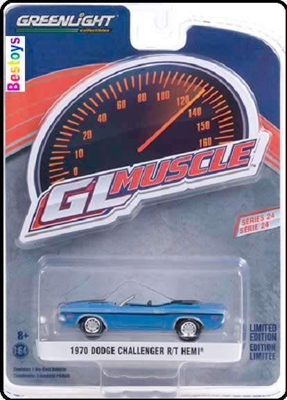 Greenlight Diecast Model Car Muscle Dodge Challenger RT Hemi 1970 1/64 scale