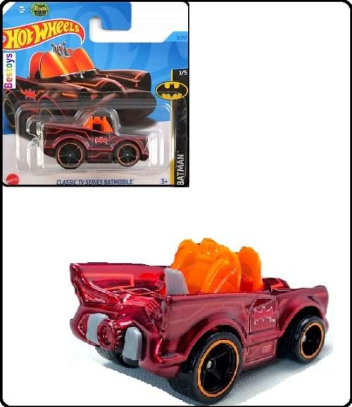 Hotwheels Hot Wheels Diecast Model Car 2023 3/250 Batman Batmobile Classic TV Series Tooned new
