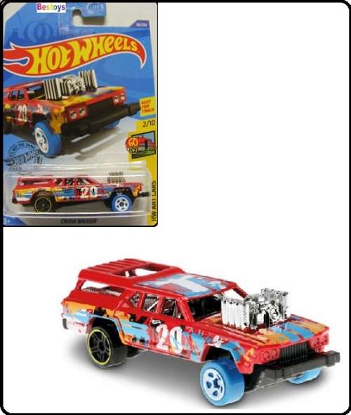 Hotwheels Hot Wheels Diecast Model Car 2020 66 / 250 Cruise Bruiser No 20 Art Cars 1/64 scale new
