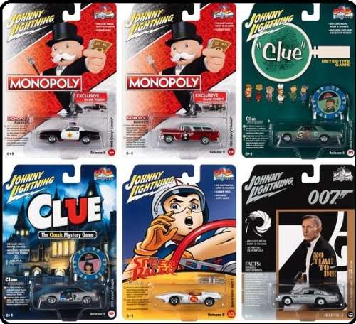 Johnny Lightning Diecast Model Car Pop Culture Pontiac GTO 1965 `Clue` + Game Token 1/64 scale new