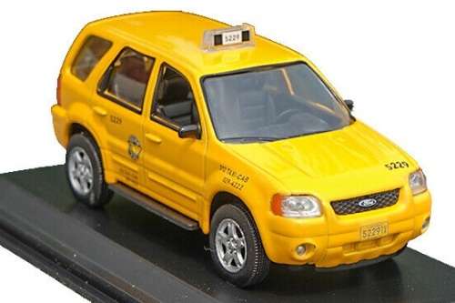 World Taxi Diecast Model Car Collection Ford Escape Hybrid Chicago 2005 1/43 scale