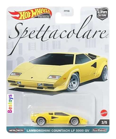 Hotwheels Hot Wheels Diecast Model Car Culture Set Spettacolare Lancia Alfa Romeo Lamborghini new