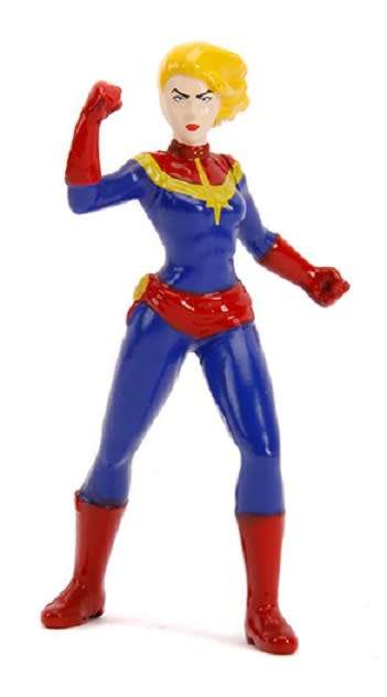 JADA 31193 Ford Mustang Mach 1 1973 & Captain Marvel Avengers Figurine