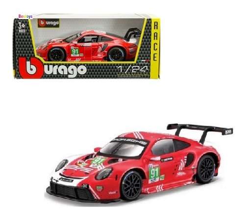 Bburago 28016 Porsche 911 RSR LM 2020 No 91 "TAG Heuer" Motorsport