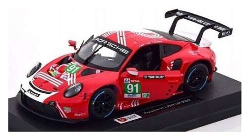 Bburago 28016 Porsche 911 RSR LM 2020 No 91 "TAG Heuer" Motorsport