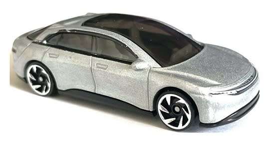 Hotwheels Hot Wheels Diecast Model Car 2022 147/250 Lucid Air Green Speed 1/64 scale new