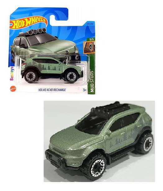 Hotwheels Hot Wheels Diecast Model Car 2023 201/250 Volvo XC 40 XC40 Recharge Mud Studs new
