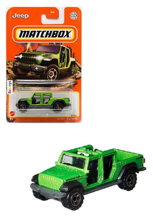 Matchbox Diecast Model Car 2022 7/102 Jeep Gladiator 2020 1/64 scale