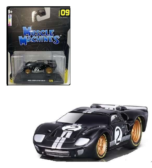 Maisto Muscle Machines Diecast Model Car Ford GT 40 GT40 Mk 2 Mk2 1966 No 2 1/64 scale