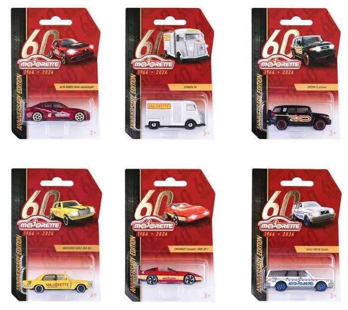 Majorette Diecast Model Car Anniversary Edition Mercedes Benz 450 SEL 1/64 scale