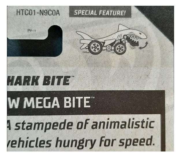 Hotwheels Hot Wheels Diecast Model Car 2024 18/250 Shark Bite Mega Bite