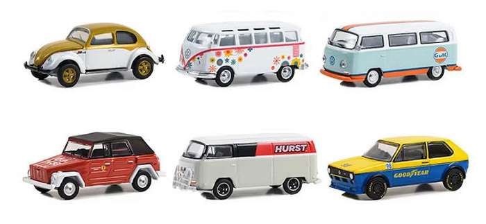 Greenlight VDub Series VW Volkswagen Kombi Samba Bus 1964 1/64 scale