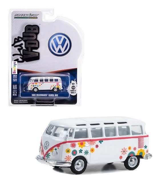 Greenlight VDub Series VW Volkswagen Kombi Samba Bus 1964 1/64 scale