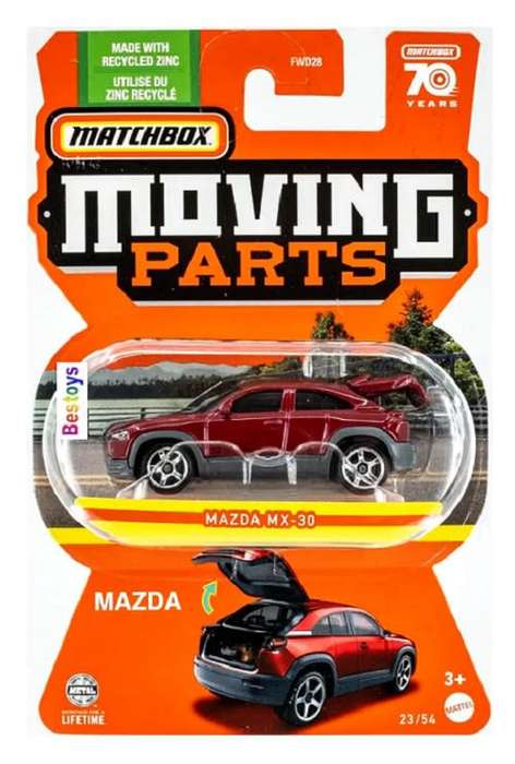 Matchbox Moving Parts 2023 Mazda MX 30 MX30 70th Anniversary