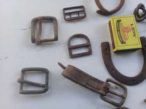 Articels salavaged from Deelfontein Yeomanry hospital site.( With brass tap)