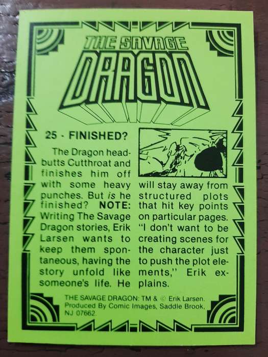 The Savage Dragon #25, Finished?