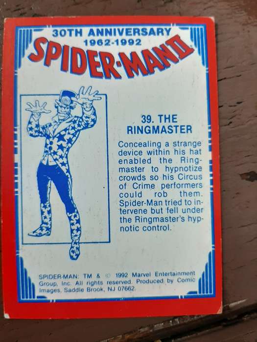 30th anniversary Spider-Man 2 #39, The Ringmaster