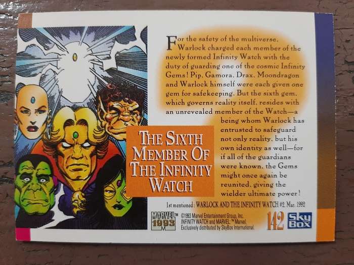 Unsolved mysteries of the Marvel Universe #142, The sixth member of the Infinity Watch