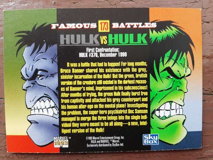 Marvel Famous Battles #173, Hulk vs Hulk