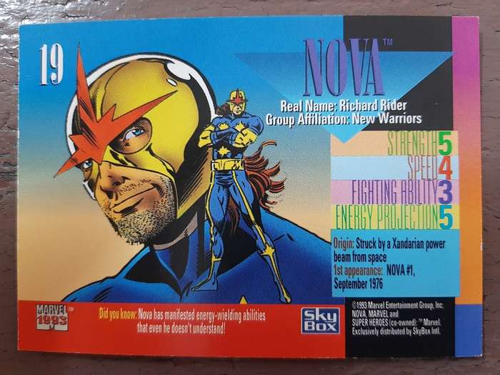 Marvel 1993 Super Heroes #19, Nova