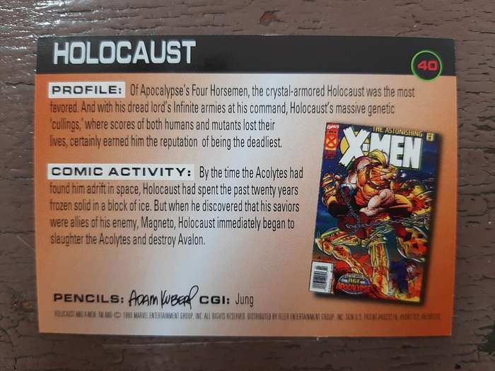 X-Men Fleer Age of Apocalypse #40, Holocaust
