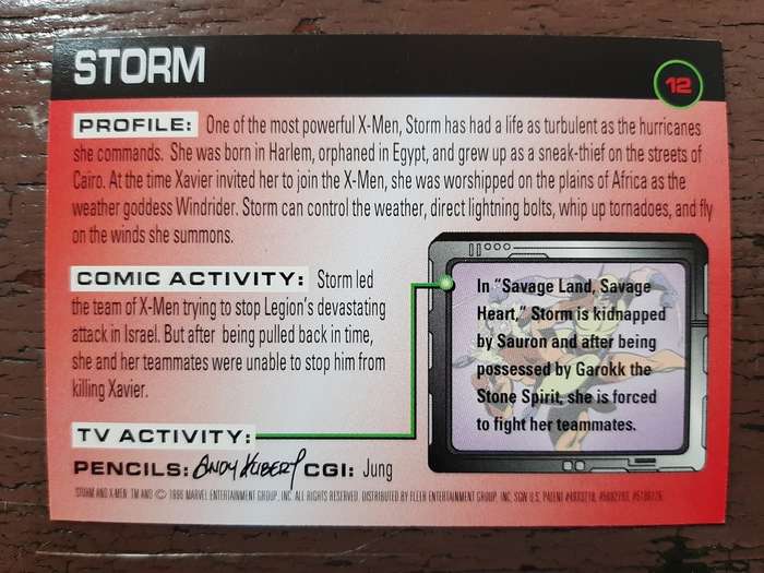 X-Men Fleer X-Men #12, Storm