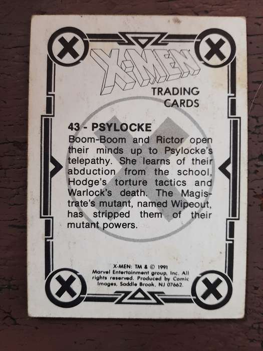 X-Men Trading Cards #43, Psylocke