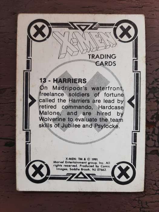 X-Men Trading Cards #13, Harriers