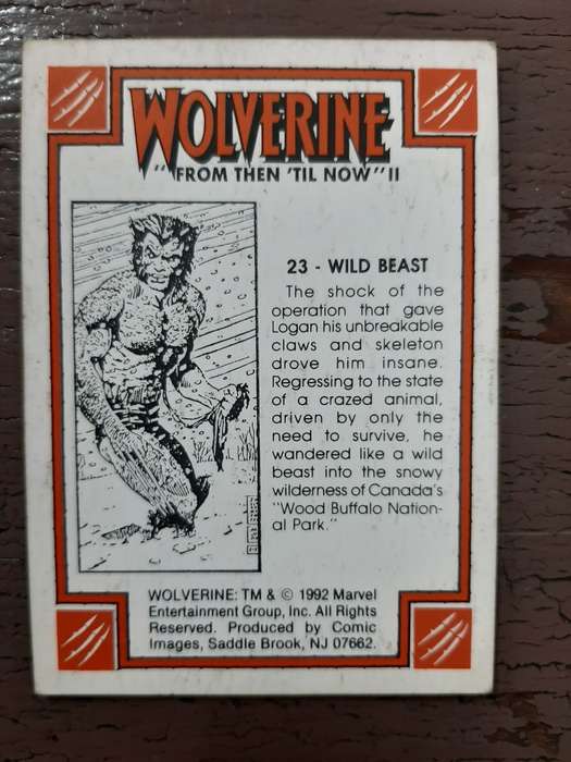Wolverine `From then `til now` #20, Wild Beast