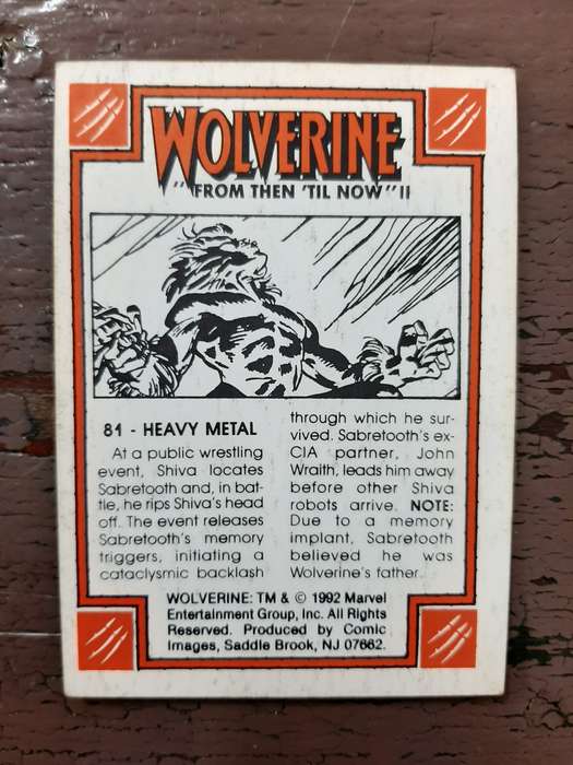 Wolverine `From then `til now` #81, Heavy Metal
