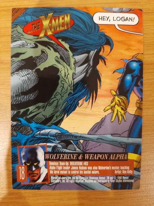 Fleer-Ultra X-Men Department H #18, Wolverine and Weapon Alpha