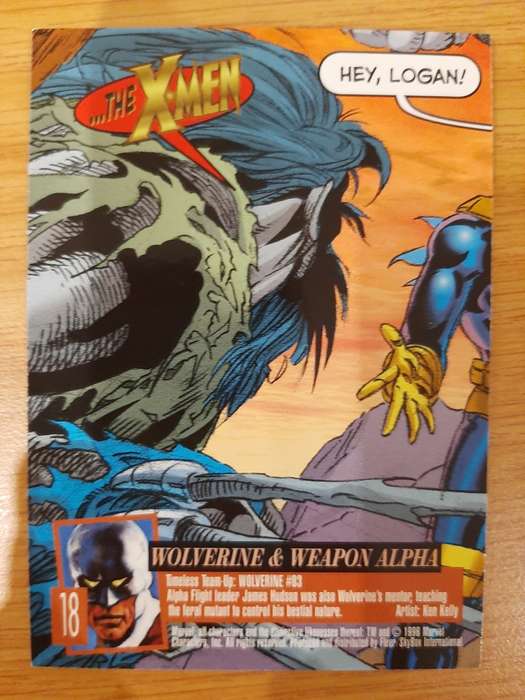 Fleer-Ultra X-Men Department H #18, Wolverine and Weapon Alpha