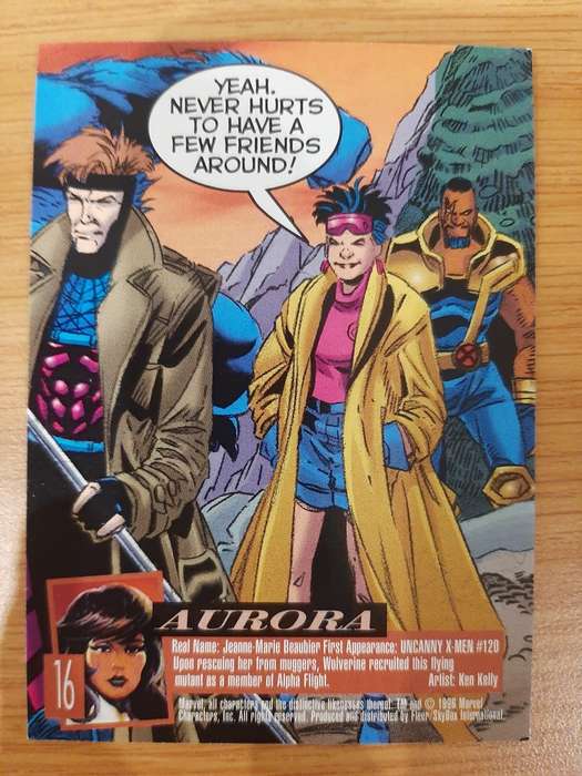Fleer-Ultra X-Men Department H #16, Aurora