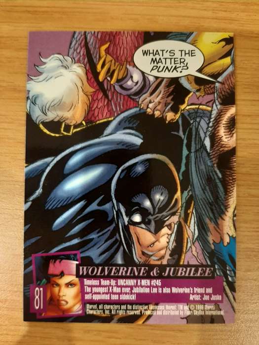 Fleer-Ultra X-Men X-Men #81, Wolverine and Jubilee
