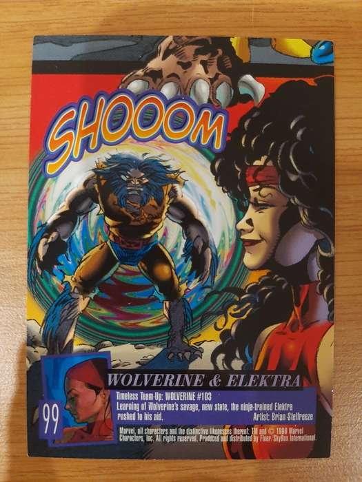 Fleer-Ultra X-Men Savage Beast #99, Wolverine and Elektra