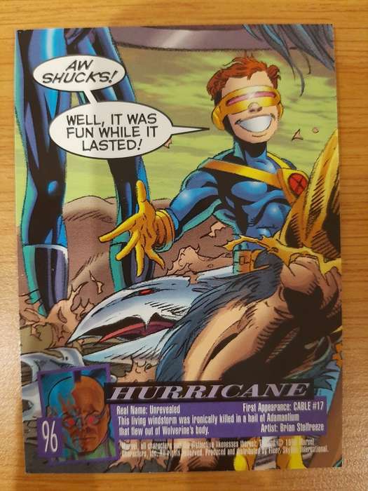 Fleer-Ultra X-Men Savage Beast #96, Hurricane