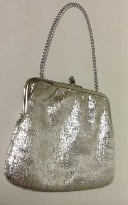 Silver Handbag with Chain Sling  in very good condition