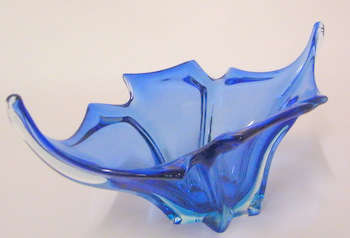 MURANO - Large Bowl with Pulled Edges (31x15.5cm) WoW - RARELY Seen!!!