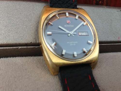 Rare ROAMER MUSTANG D+D DAY DATE WATCH