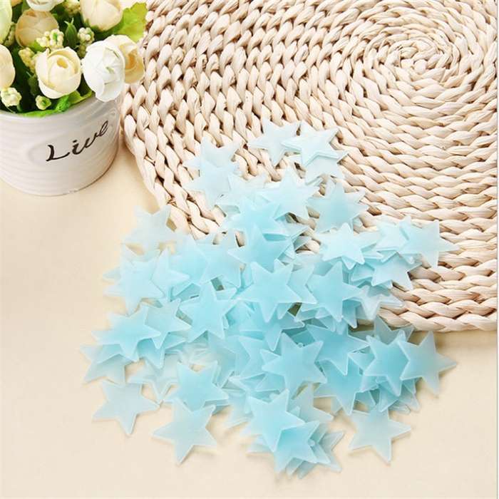 50Pcs Glow-In-The-Dark Starry Sky star set