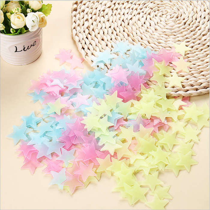 50Pcs Glow-In-The-Dark Starry Sky star set
