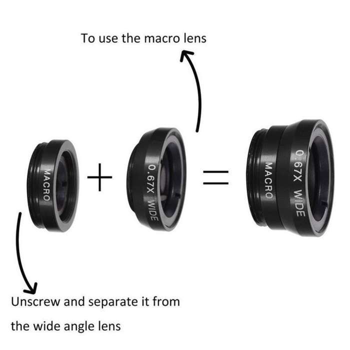 Phone Lens Kit | Includes Tripod | Selfie Stick | Remote Camera Trigger | Universal Compatibility