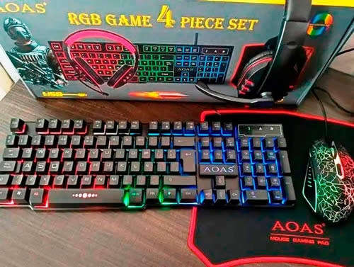 4 Piece RGB Gaming kit AOAS -1088